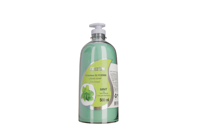 Frizon Mint Liquid bathing Soap - 0.5L x 36