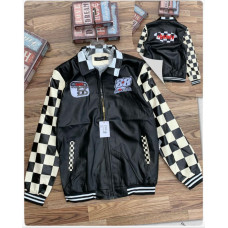 Retro Racer - Vintage Style Checkered Jacket