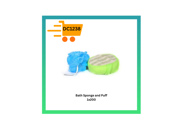 Bath Sponge and Puff