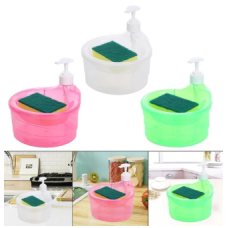 Soap Dispenser with Sponge Scrubber