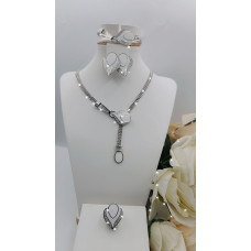 Elegant Silver Jewelry Set wit