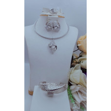 Elegant Silver Jewelry Set wit