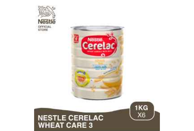 Cerelac Wheat Care 3 Tin NG - 1kg x 6