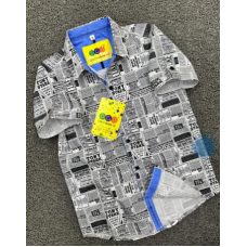 Newsprint Boys Shirt