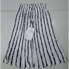 Kids Girls Stripped Black and White Palazzo Pant