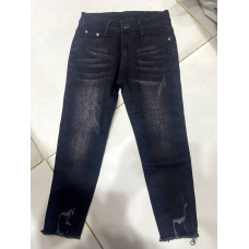 Kids Black Distressed Jeans