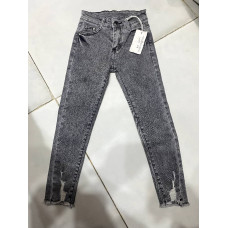 Kids Grey Distressed Jeans.