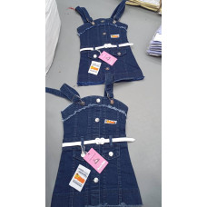 Denim Dungaree Dress for Girls