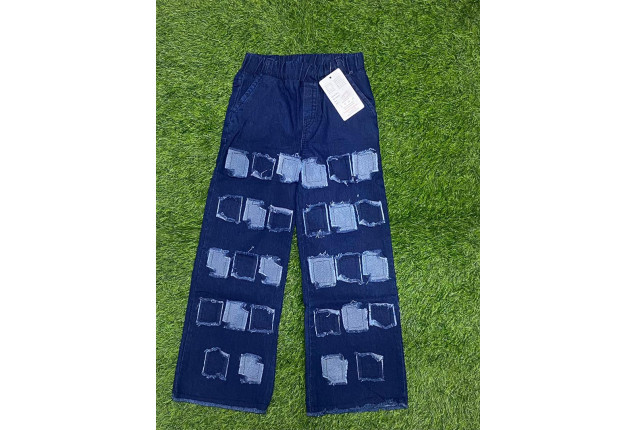 Patchwork Denim Pants