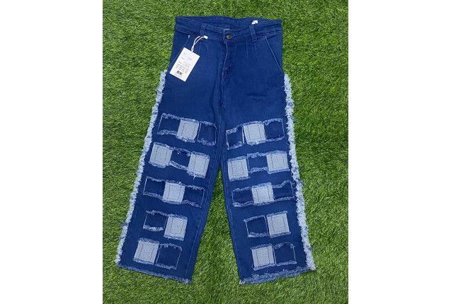 Patchwork Denim Jeans