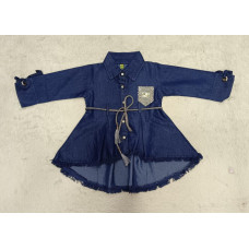 Stylish Denim Dress for Kids. 