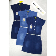 Stylish Denim Dresses for Girls. -price/dozen x 10