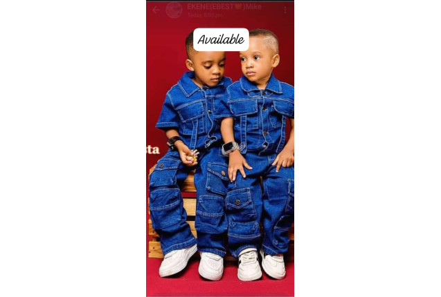 Matching Denim Outfits for Kids. price/dozen x 10