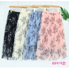 Elegant Floral Pleated Skirts Collection. -price/dozen x 10