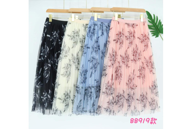 Elegant Floral Pleated Skirts Collection. -price/dozen x 10