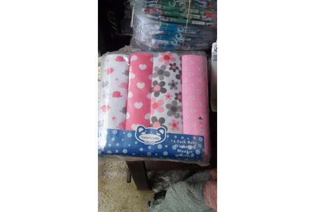 4 -Pack Baby Washcloth, Blanket -price/pack