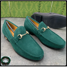 Green Gucci Loafers -#