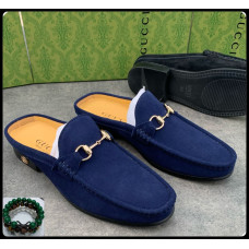 Blue Gucci Loafers