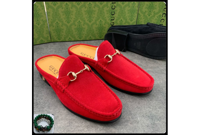 Red Gucci Loafers