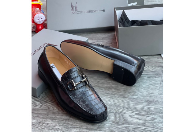 Moreschi Crocodile Loafers