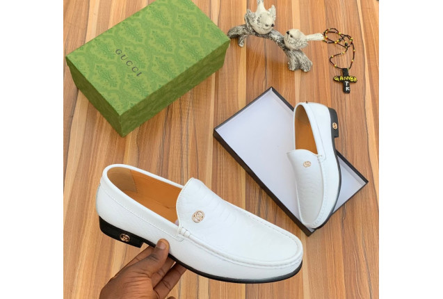 White Leather Loafer