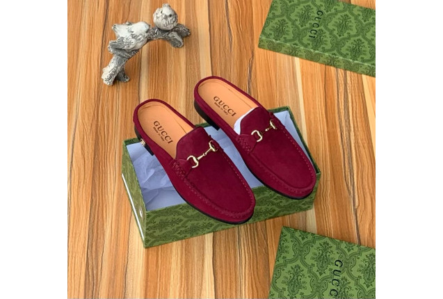 Red Velvet Gucci Loafer