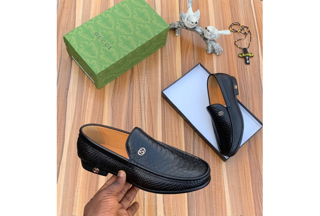 Black Gucci loafer