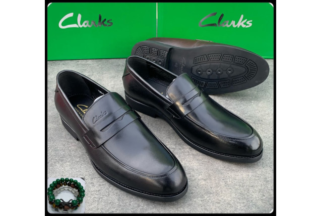 Black Clarks Loafers