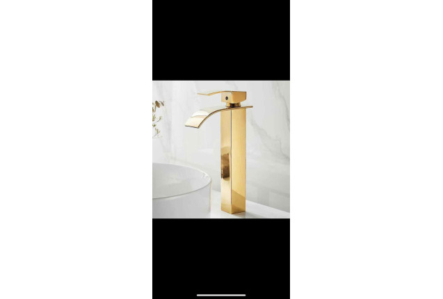 Gold long basin mixer -price/carton x 20