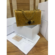 Glittery Champagne-colored clutch-gold