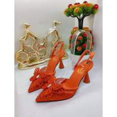 Orange High-heeled Shoes