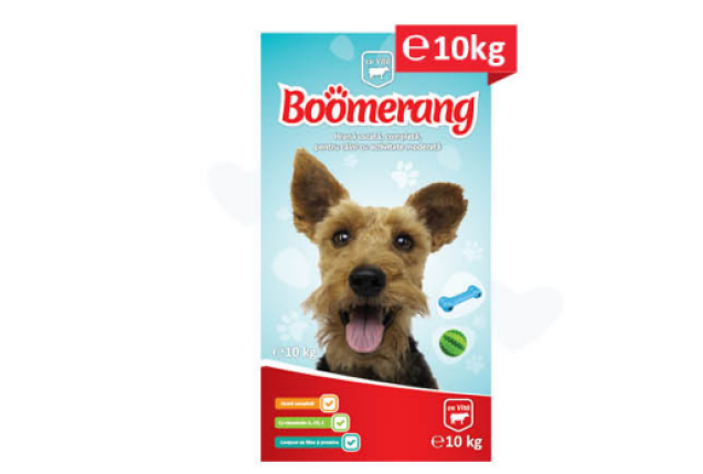 Boomerang - Beef Flavored for dog food  (1+ year) - 10kg