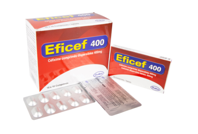 Eficef Dispersible Tabs 1x10T 400mg  - per carton x 45boxes