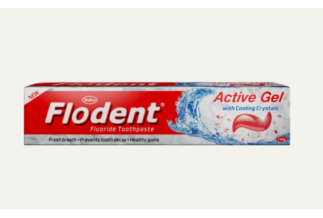 Flodent Active Red Gel - per carton x 6 x 6