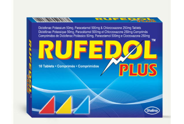 Rufedol Plus Tabs 10T - per carton x 50 boxes