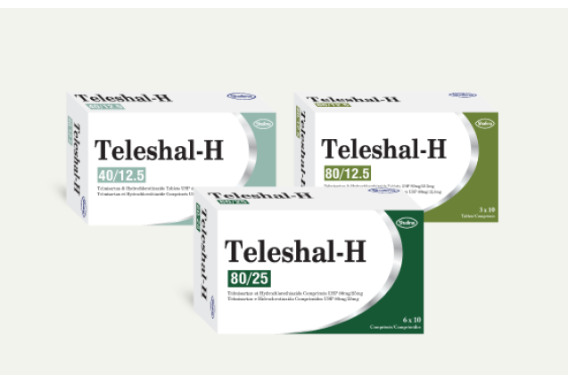 Teleshal H Tabs 80mg/12.5mg 30T - per carton x 12