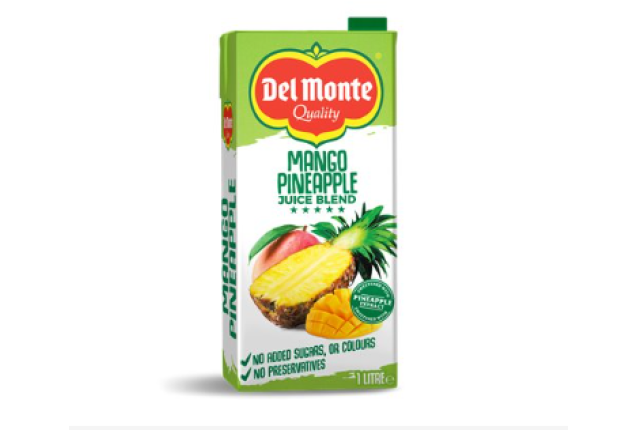 Del Monte Mango Pineapple Juice Blend - 1lrt x 12