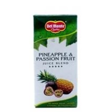 Del Monte Passion Fruit Pineapple Juice  Blend - 250ml x 24