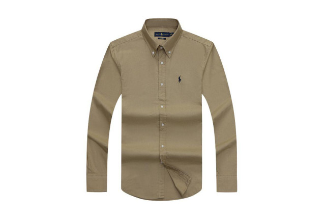 Khaki Button-Down Shirt