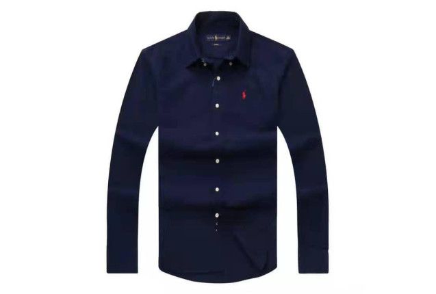 #Ralph Classic dark blue Button-Up