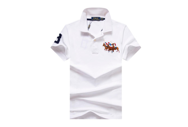 Classic Black Polo Shirt with Embroidered Design #white