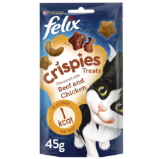 Felix Crispies Beef And Chicken 45G*