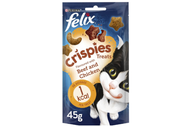 Felix Crispies Beef And Chicken 45G*