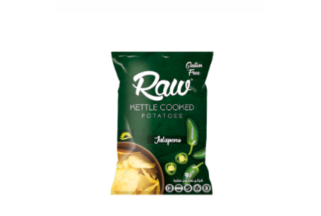 Jalapeno Raw Kettle Cooked Potatoes Chips - 58g x 8