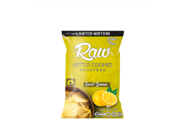 Sweet Lemon Raw Kettle Cooked Potatoes Chips - 30g x 12