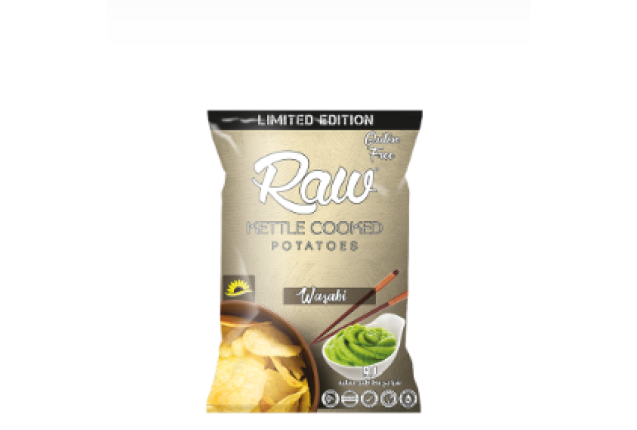 Wasabi Raw Kettle Cooked Potatoes Chips - 30g x 12