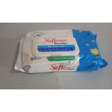 Softcare Sanitary Normal Wipes 60pcs - p