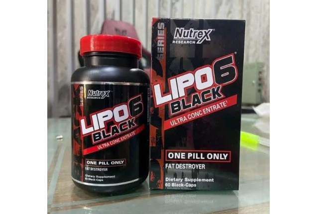 Lipo‑6 Black – Premium Fat-Burning Supplement x 5