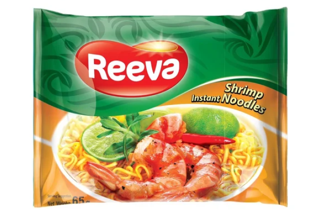 Reeva Shrimp Instant Noodles - moq 20ft- 65g x 30