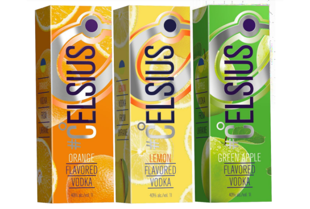 Celsius Original, Classic, Lux, Green Apple, Orange - 40% ALC, MOQ - Full Container Load. - 1L x 12